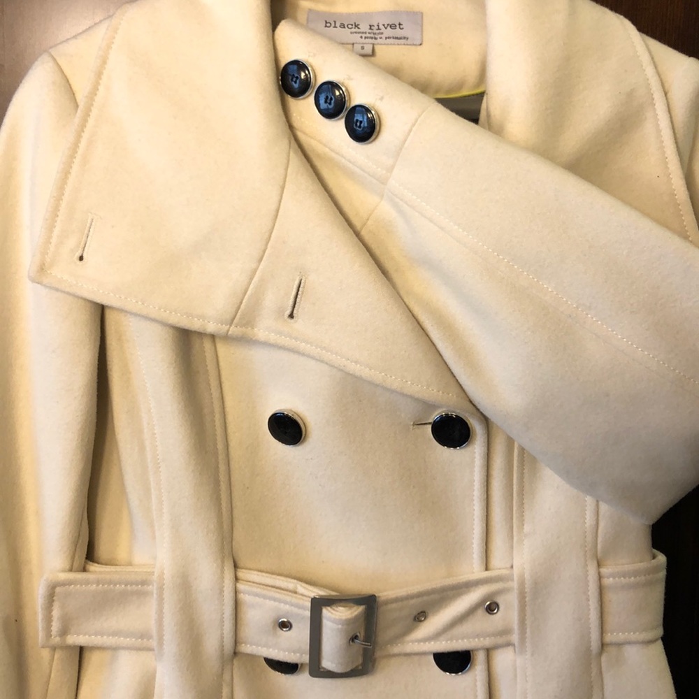 Classic White Wool Coat